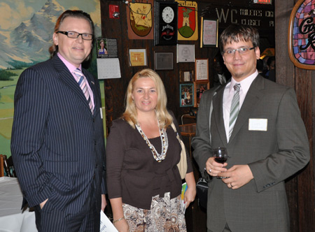 Consul and Mrs Jure Zmauc and Luka Zibelnik