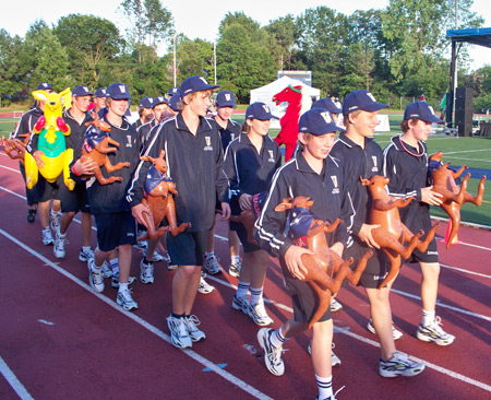 Australain athletes at Cleveland Clinic Sports Health International Youth Sports Festival.