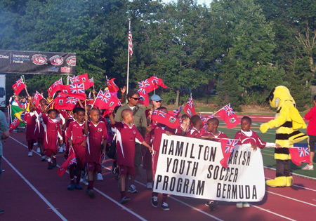 Young athletes from Bermuda at the 5th Annual Continental Cup in Cleveland Ohio