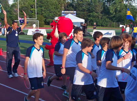 Young athletes from Brazil