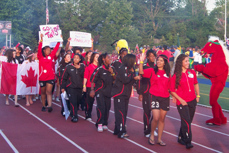 Young athletes from Canada at the fifth annual Continental Cup in Cleveland Ohio USA