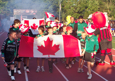 Young athletes from Canada at the fifth annual Continental Cup in Cleveland Ohio USA