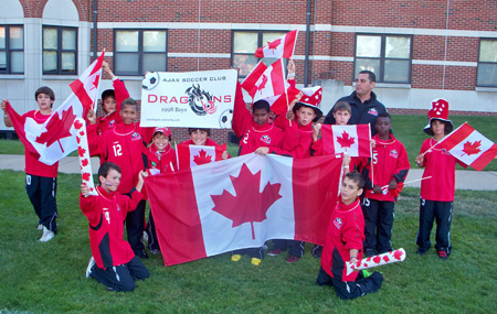 Young athletes from Canada at the fifth annual Continental Cup in Cleveland Ohio USA