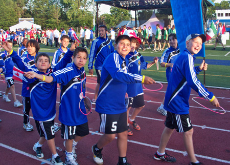 Young athletes from Canada at the fifth annual Continental Cup in Cleveland Ohio USA