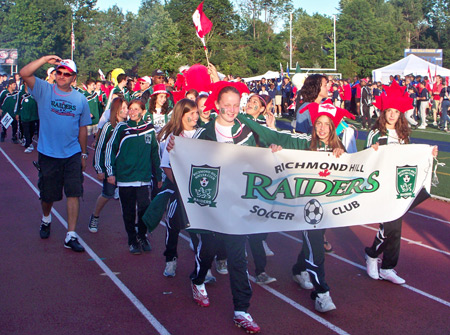 Young athletes from Canada at the fifth annual Continental Cup in Cleveland Ohio USA