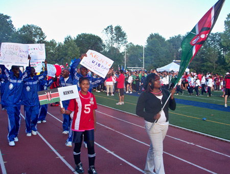 Young Kenyan athletes compete