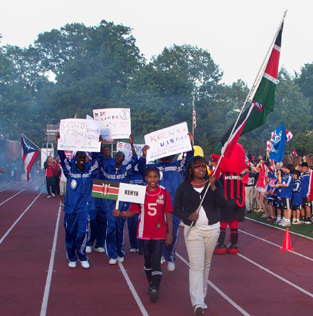 Young Kenyan athletes compete