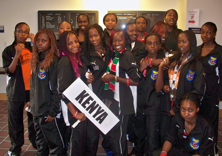 Student athletes from Kenya