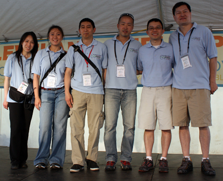 The Executive Board of the 2011 Cleveland Asian Festival - Michael Byun, Vi Huynh, Yin Tang, Lisa Wong, Johnny Wu and Hao Zhou