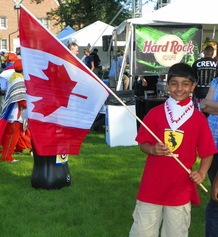 Boy with Canadian Flag