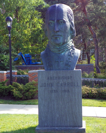 Bishop John Carroll bust