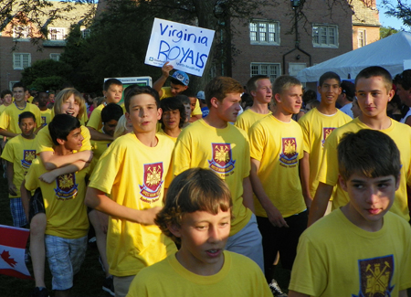 Parade of young athletes at the 2011 Continental Cup