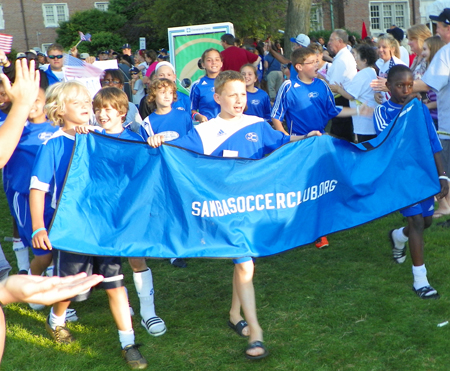 Parade of young athletes at the 2011 Continental Cup