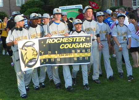 Parade of young athletes at the 2011 Continental Cup - Rochester Cougars