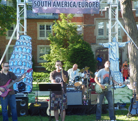 Band at the South American pavillion