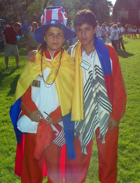 Young Colombian athletes