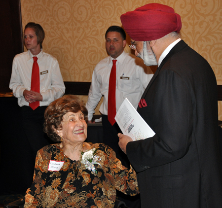 Inductee Lucretia Stoica and Ratanjit Sondhe