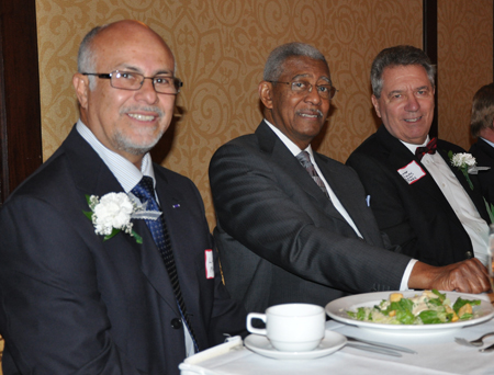 Inductees Luis Martinez, Rev Dr Otis Moss Jr and Judge Ralph Rocky Perk