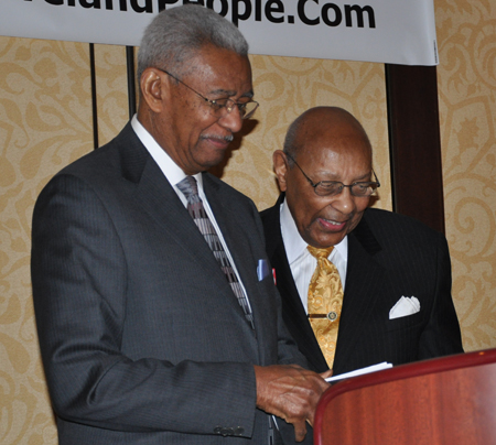 Rev Dr Otis Moss Jr with Congressman Lou Stokes