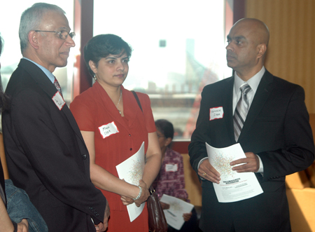 Raj Pillai with Maya and Sunder Iyer
