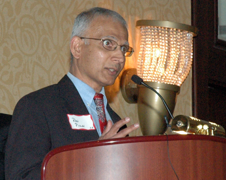 Raj Pillai inducts Vijaya Emani into Cleveland International Hall of Fame