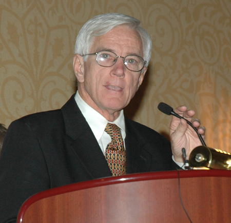 Ohio Supreme Court Justice Terrence O'Donnell at podium