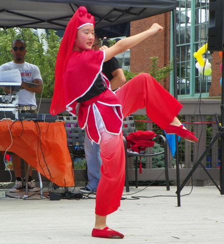 Acrobatic Chinese girl