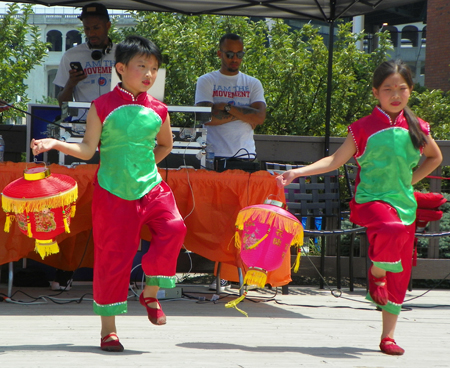 Happy Drum Dance by young Chinese Americans in Cleveland