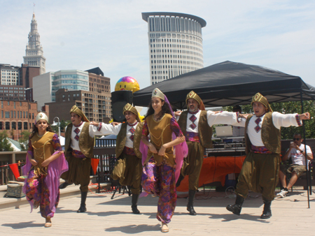 Ajyal performing dabke, a  Lebanese Folk line dance 