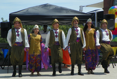 Ajyal performing dabke, a  Lebanese Folk line dance 