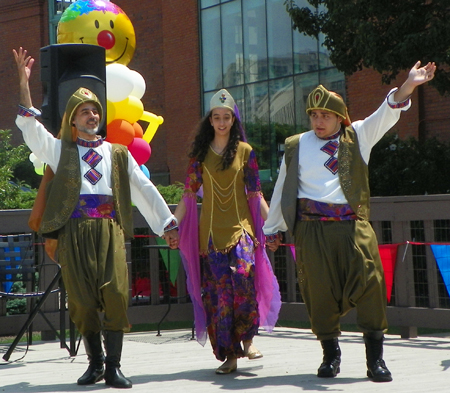 Ajyal performing dabke, a  Lebanese Folk line dance 