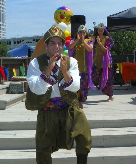 Ajyal performing dabke, a  Lebanese Folk line dance 