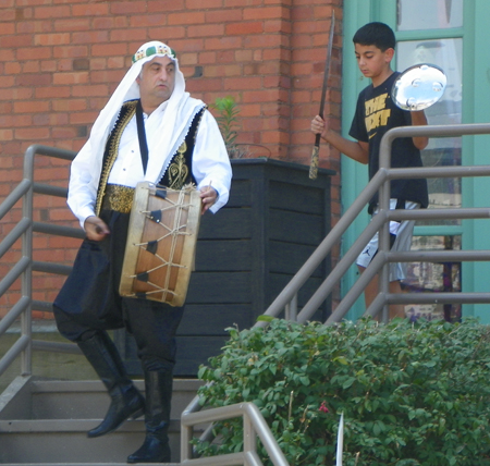 Ajyal performing dabke, a  Lebanese Folk line dance 