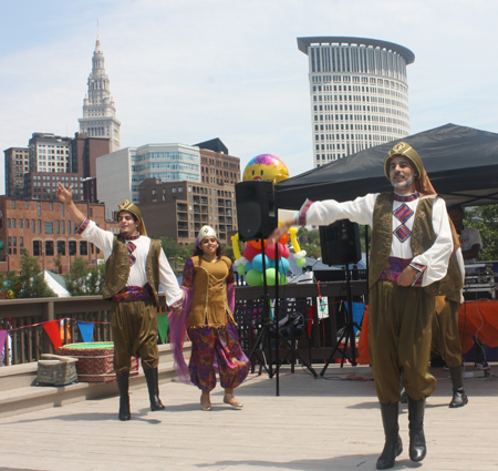 Ajyal performing dabke, a  Lebanese Folk line dance 