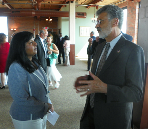 Radhika Reddy and Mayor Frank Jackson