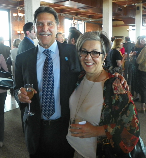 Larry Wagner and Anita Gray  at launch of Ariel International Center