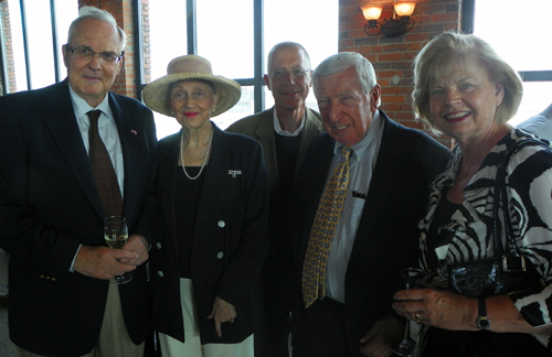 Consulate of Netherlands Charles 'Arnie' de la Porte, Helen Moss, Richard Fleischman, Joe Kleinhemer and Ingrida Bublys