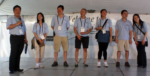 Wayne Wong with Executive Board of the 2012 Cleveland Asian Festival (missing Johnny Wu)