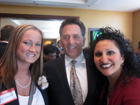 Nicole Kostura with Mark and Amy George