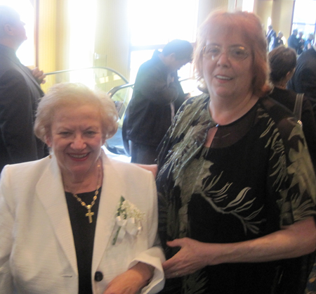 Mary Rose Oakar and Debbie Hanson
