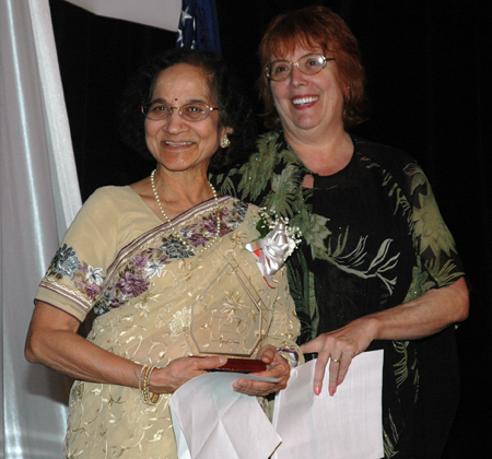 Dr Jaya Shah and Debbie Hanson  - Cleveland International Hall of Fame