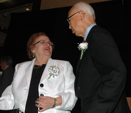 Mary Rose Oakar and Anthony Yen