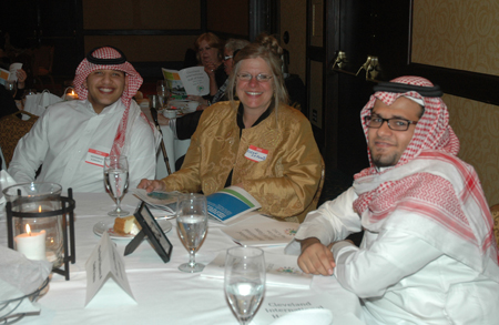 Dr Susan Lohwater and Tri-C studenst from the Saudi Club