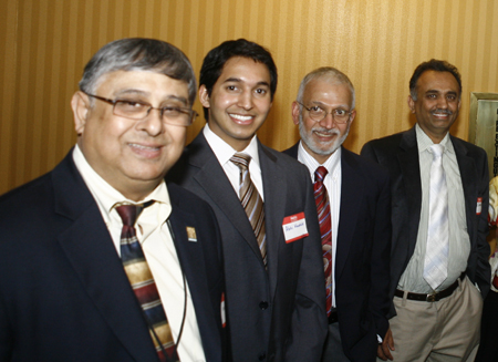 Anjan Ghose with Raj Pillai and