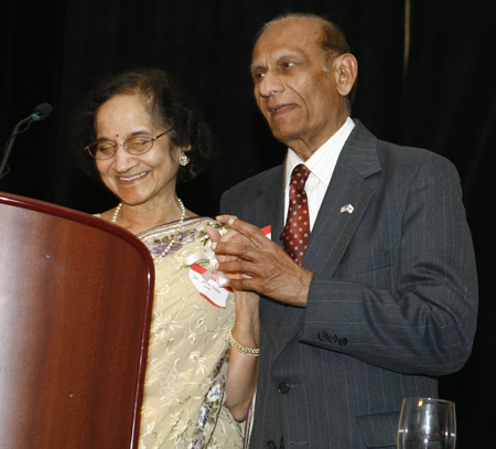Dr Jaya Shah and husband Ramesh Shah