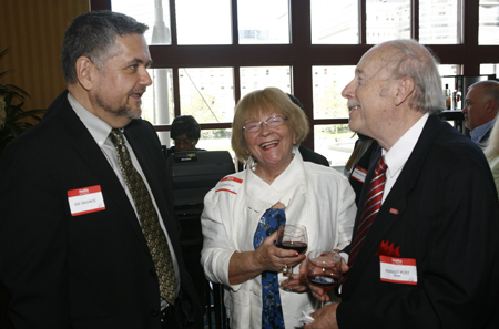 Joe Valencic with Gloria and August Pust