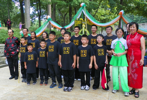 Kung Fu Martial Arts demonstration from the Great Wall Chinese Martial Arts Group at One World Day in the Cleveland Cultural Gardens.