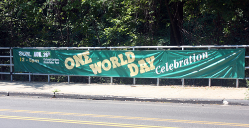 One World Day Banner on MLK Blvd