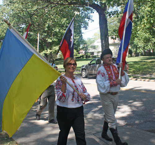 Ukrainian and Slovak Cultural Garden Marchers