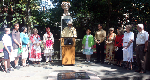 Harry Davis at American Legion Garden